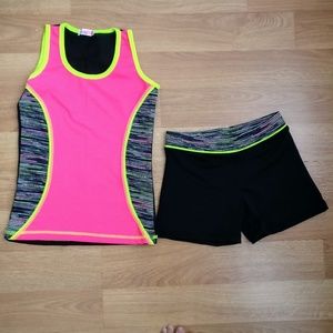 Workout top and bottom